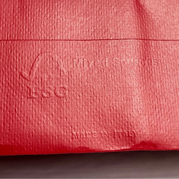 Salvatore Ferragamo Empty Red Paper Boutique Shopping Bag - Picture 3 of 6